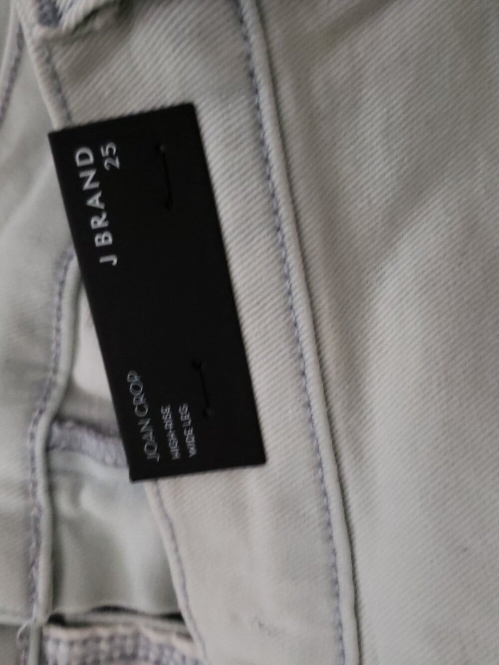 J Brand Joan Crop High Rise Jeans Powdered Wide Leg Size 27 #374 - Picture 6 of 8